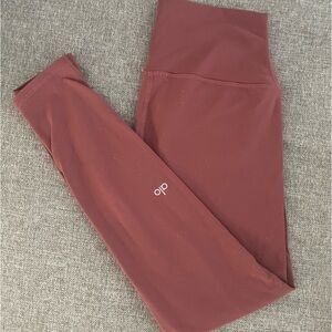 SOLD! ALO Airbrushed High Waist 7/8 Leggings in Rosewood size Medium